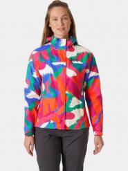 Płaszcz Przeciwdeszczowy Damski Helly Hansen Loke Print. Czerwone płaszcze damskie Helly Hansen, m, bez wzorów, z materiału, bez kaptura. Za 517.65 zł.