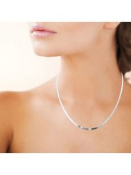 L'atelier précieux Srebrny naszyjnik - dł. 45 cm rozmiar: onesize. Szare naszyjniki damskie l'Atelier precieux, srebrne. Za 199.49 zł.