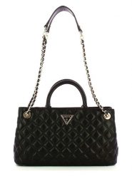 Guess Torebka w kolorze czarnym - 32 x 18 x 10 cm rozmiar: onesize. Czarne torebki klasyczne damskie Guess, z materiału, na ramię, pikowane, bez dodatków. Za 439.24 zł.