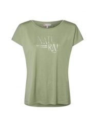 Street One Koszulka damska Kobiety Bawełna zielony nadruk, 42. Zielone koszulki damskie Street One, bez wzorów, z bawełny, bez kołnierzyka, bez ramiączek. Za 79.95 zł.