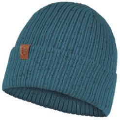 Czapka damska Buff Kort Knitted Hat Beanie. Niebieskie czapki damskie Buff, bez wzorów, z bawełny. Za 127.55 zł.