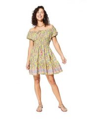 Ipanima Sukienka w kolorze żółtym ze wzorem rozmiar: 34/36. Żółte sukienki damskie Ipanima, bez wzorów, klasyczne, bez ramiączek. Za 65.99 zł.