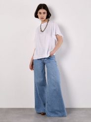 Apricot Koszulka w kolorze białym rozmiar: S. Białe bluzki damskie Apricot, s, bez wzorów, bez kołnierzyka, bez ramiączek. Za 43.99 zł.