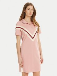 Guess Sukienka codzienna V5RK00 KCOK1 Różowy Regular Fit. Czerwone sukienki damskie Guess, z aplikacjami, z bawełny, bez ramiączek. Za 209.99 zł.