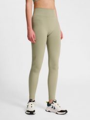 Damskie legginsy Hummel HIIT. Szare legginsy damskie Hummel, m, bez wzorów, z materiału, z podwyższonym stanem, do biegania. Za 161.40 zł.