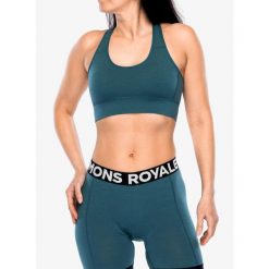 Stanik sportowy Mons Royale Stratos Bra. Zielone biustonosze sportowe damskie Mons Royale, bez wzorów. Za 245.99 zł.