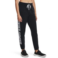 Spodnie dresowe damskie Under Armour Rival Terry Graphic Jogger. Czarne spodnie dresowe damskie Under Armour, s, bez wzorów, z dresówki. Za 139.99 zł.