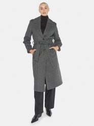 Fuchs Schmitt Płaszcz przejściowy w kolorze ciemnoszarym rozmiar: 38. Szare płaszcze damskie Fuchs Schmitt, bez wzorów, z tkaniny, bez kaptura. Za 491.99 zł.