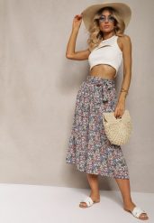 Czarno-Różowe Spodnie z Szerokimi Nogawkami High Waist z Bawełną Paskiem i Gumką w Talii Drosofia. Czarne rurki damskie Renee, bez wzorów, z bawełny, z podwyższonym stanem. Za 44.99 zł.