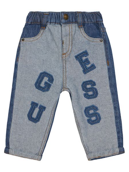 Guess Jeansy N6RA04 D7070 Niebieski Regular Fit. Niebieskie jeansy chłopięce Guess, z bawełny. Za 219.99 zł.