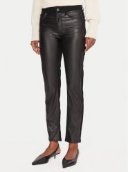 Liu Jo Spodnie z imitacji skóry UF5035 E0747 Czarny Skinny Fit. Czarne rurki damskie Liu Jo, bez wzorów, z bawełny. Za 539.99 zł.