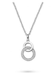 S.Oliver Srebrny naszyjnik z zawieszką - dł. 50 cm rozmiar: onesize. Szare naszyjniki damskie S.Oliver, z cyrkonią, srebrne. Za 217.99 zł.