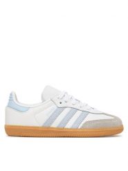 Adidas Sneakersy Samba Og C JQ2025 Biały. Białe buty sportowe chłopięce Adidas, ze skóry, bez zapięcia. Za 299.99 zł.