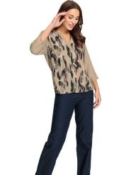 WITT WEIDEN Bluzka w kolorze jasnobrązowym rozmiar: 52. Brązowe bluzki damskie WITT WEIDEN, bez wzorów, z wiskozy, bez kołnierzyka, bez ramiączek. Za 47.82 zł.