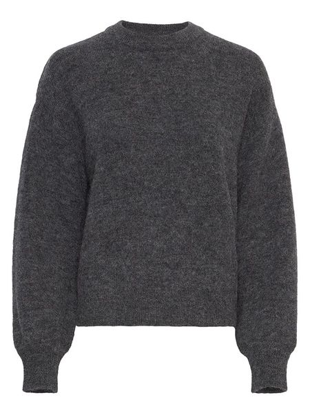 MOSS COPENHAGEN Sweter "Annamaja" w kolorze szarym rozmiar: S/M. Szare swetry klasyczne damskie Moss Copenhagen, m, bez kołnierzyka. Za 173.99 zł.