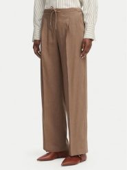 Marella Spodnie materiałowe Alloro 2613131115 Brązowy Regular Fit. Brązowe spodnie materiałowe damskie Marella, bez wzorów, z materiału. Za 1,069.00 zł.