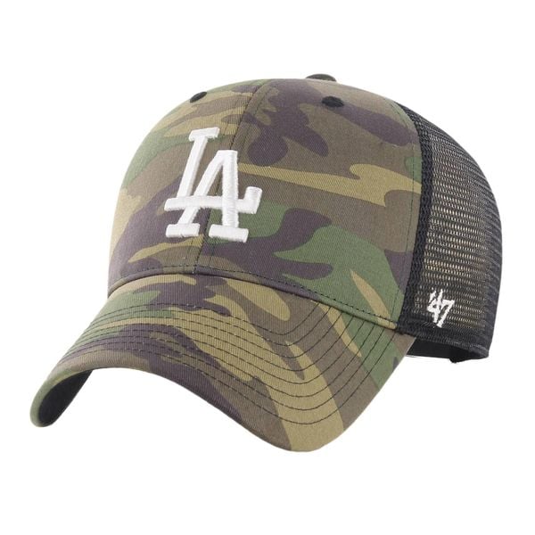 Czapka z daszkiem 47 Brand MLB Los Angeles Dodgers Camo Branson MVP. Zielone czapki z daszkiem damskie 47 Brand, na wiosnę, bez wzorów. Za 119.00 zł.