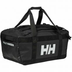 Torba turystyczna podróżna dla dorosłych Helly Hansen Scout Duffel. Czarne torby podróżne Helly Hansen, bez wzorów. Za 389.99 zł.