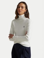 Polo Ralph Lauren Golf 211959287003 Biały Regular Fit. Białe golfy damskie Polo Ralph Lauren, l, bez wzorów, z bawełny, bez ramiączek. Za 949.99 zł.
