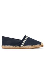 Tommy Hilfiger Espadryle Fringe Canvas Closed Espadrille FW0FW08881 Granatowy. Niebieskie espadryle damskie Tommy Hilfiger, bez wzorów, z materiału, bez obcasa. Za 169.99 zł.