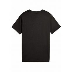 Młodzieżowa koszulka Essentials Logo Lab PUMA Black. Czarna bluzki damskie Puma, l, bez wzorów, bez kołnierzyka, bez ramiączek. Za 89.00 zł.