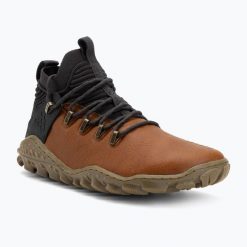 Buty barefoot damskie Vivobarefoot Magna Forest Esc. Brązowe obuwie trekkingowe damskie VIVOBAREFOOT, z materiału, bez zapięcia. Za 639.99 zł.