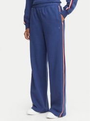 Tommy Hilfiger Spodnie dresowe UW0UW06628 Niebieski Wide Leg. Niebieskie spodnie dresowe damskie Tommy Hilfiger, l, bez wzorów, z bawełny. Za 329.99 zł.