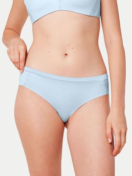 Triumph Figi klasyczne Body Make-up Soft Touch 10193532 Błękitny. Niebieskie figi Triumph, bez wzorów, z syntetyku. Za 39.00 zł.