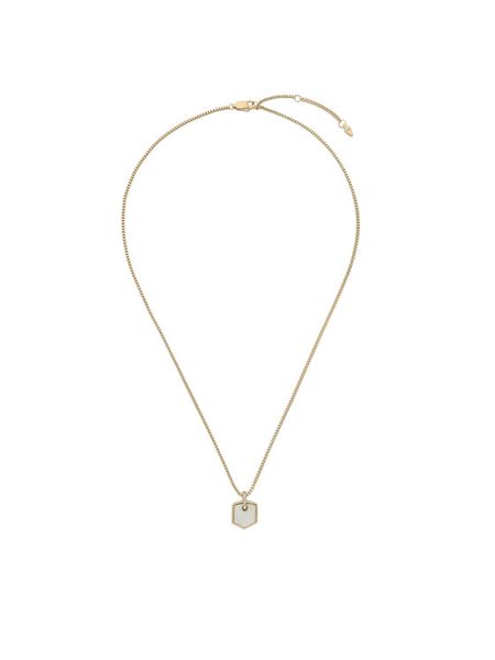 Fossil Naszyjnik JF04529710 Złoty. Żółte naszyjniki damskie Fossil, metalowe. Za 239.99 zł.