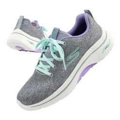 Buty sportowe damskie Skechers Go Walk Arch Fit 2.0. Szare obuwie sportowe casual damskie Skechers, z tkaniny, trekkingowe. Za 249.00 zł.