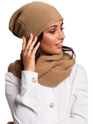 Be Wear Czapka w kolorze jasnobrązowym rozmiar: onesize. Brązowe czapki damskie Be Wear, bez wzorów, z materiału. Za 79.59 zł.