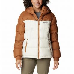 Kurtka Turystyczna Puchowa Damska Columbia Pike Lake II Insulated Jacket. Brązowe kurtki damskie Columbia, m, bez wzorów, z puchu, bez kaptura. Za 429.99 zł.