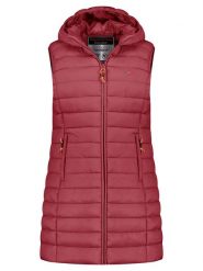 Geographical Norway Kamizelka pikowana "Vatikolor" w kolorze bordowym rozmiar: M. Czerwone kamizelki damskie Geographical Norway, m, bez wzorów, bez kaptura. Za 195.77 zł.