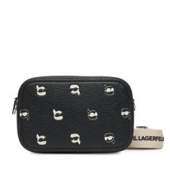 Torebka KARL LAGERFELD. Czarne listonoszki damskie KARL LAGERFELD, bez wzorów, bez dodatków. Za 499.99 zł.