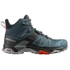 Buty trekkingowe damskie Salomon X Ultra Mid 4 Gtx Gore-tex. Niebieskie obuwie trekkingowe damskie Salomon, z gore-texu, za kostkę, bez zapięcia. Za 776.00 zł.