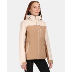 Damska kurtka narciarska Kilp FLIP-W. Brązowe kurtki sportowe damskie Kilpi, na zimę, bez wzorów, bez kaptura. Za 628.61 zł.