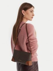 MICHAEL Michael Kors Torebka 32R6G1WC1B Brązowy. Brązowe listonoszki damskie MICHAEL Michael Kors, bez wzorów, ze skóry, bez dodatków. Za 709.99 zł.