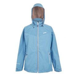 Kurtka Wodoodporna Damska Bosfield II. Niebieskie kurtki damskie Regatta, xl, bez wzorów, z materiału, z kapturem. Za 88.99 zł.