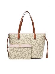 TOUS Torebka 20024624 Kremowy. Białe shopper bag tous, bez wzorów, z materiału, bez dodatków. Za 999.99 zł.
