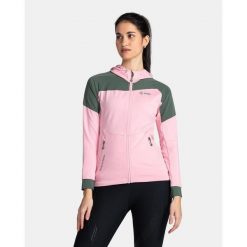 Damska bluza techniczna Kilpi MEMPHIS-W. Czerwone bluzy damskie Kilpi, bez wzorów, z materiału, z kapturem. Za 267.13 zł.