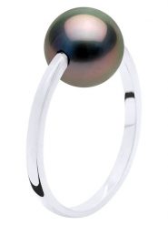 ATELIERS SAINT GERMAIN Złoty pierścionek z perłą Tahiti rozmiar: 56. Czarne pierścionki damskie ATELIERS SAINT GERMAIN, z perłą, złote. Za 1,391.99 zł.