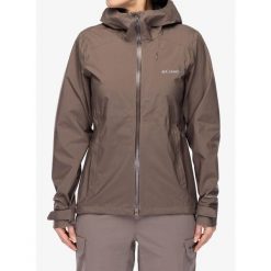 Kurtka przeciwdeszczowa damska Columbia Trailborne 2.5L Shell. Brązowe kurtki damskie Columbia, l, bez wzorów, bez kaptura. Za 665.49 zł.