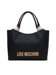LOVE MOSCHINO Torebka JC4107PP1OKD0000 Czarny. Czarne shopper bag Love Moschino, bez wzorów, ze skóry, bez dodatków. Za 1,049.00 zł.