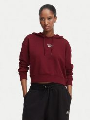 Reebok Bluza Ilona RK25712CCW Bordowy Regular Fit. Czerwone bluzy damskie Reebok, xs, bez wzorów, z syntetyku, bez kaptura. Za 199.99 zł.