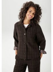 Aniston Kurtka koszulowa w kolorze ciemnobrązowym rozmiar: 42. Brązowe kurtki damskie Aniston, bez wzorów, bez kaptura. Za 132.67 zł.