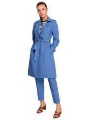 Stylove Płaszcz w kolorze niebieskim rozmiar: L. Niebieskie płaszcze damskie Stylove, l, bez wzorów, z tkaniny, bez kaptura. Za 414.95 zł.