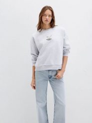 MAVI Bluza w kolorze jasnoszarym rozmiar: XL. Szare bluzy damskie Mavi, xl, bez wzorów, bez kaptura. Za 124.95 zł.
