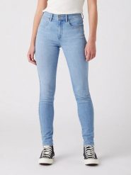 Wrangler Dżinsy "High Rise Skinny For Keeps" - Skinny fit - w kolorze błękitnym rozmiar: W29/L32. Niebieskie jeansy damskie Wrangler, z podwyższonym stanem. Za 197.63 zł.