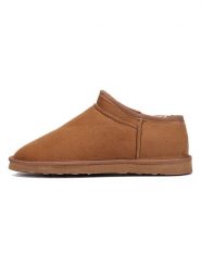ISLAND BOOT Botki zimowe "Floella" w kolorze jasnobrązowym rozmiar: 41. Brązowe botki damskie Island Boot, na zimę, z materiału, bez obcasa, bez zapięcia. Za 148.96 zł.