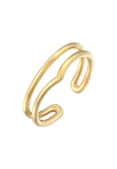 Elli Damski zawijany otwarty kształt V Geo ze srebra próby 925 Sterling Silver Pierścionki 1 ct. Szare pierścionki damskie Elli, srebrne. Za 177.64 zł.